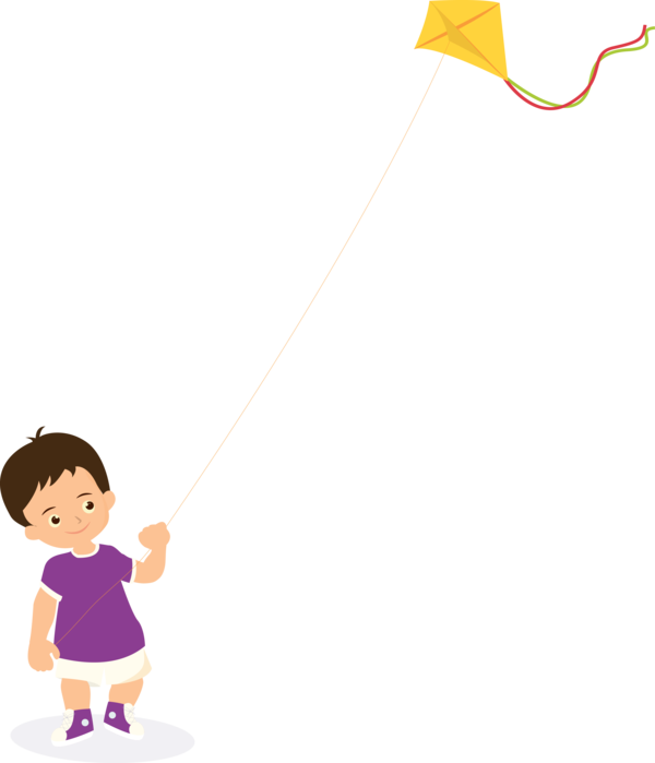 Makar Sankranti Cartoon Child Smile For Kite Flying Eve Party 2020 PNG Image