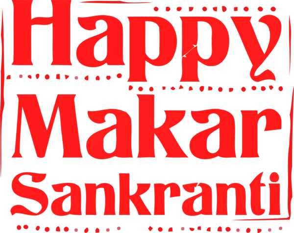 Makar Sankranti Font Text For Happy Background PNG Image