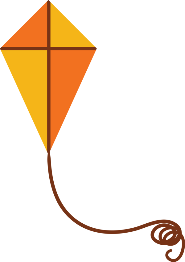 Makar Sankranti Line Orange Triangle For Happy Ball Drop PNG Image