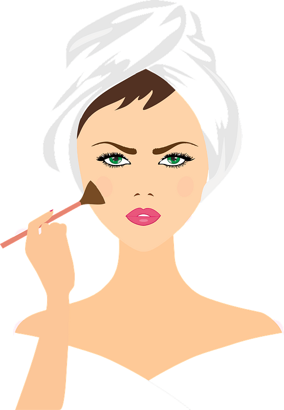 Doing Girl Vector Makeup Download HQ PNG Image