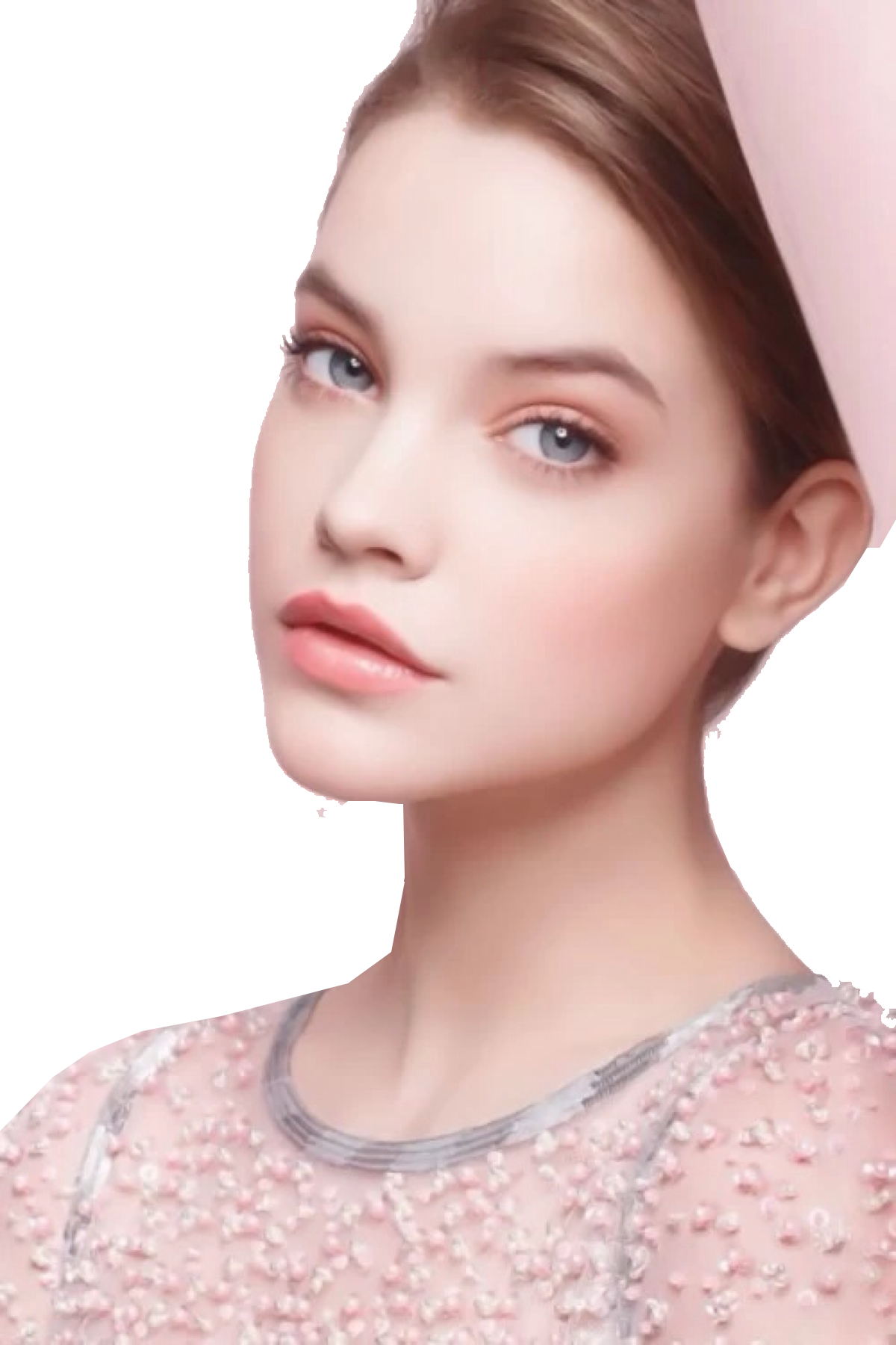 Cute Hairstyle Eye Makeup Palvin Model Cosmetics PNG Image