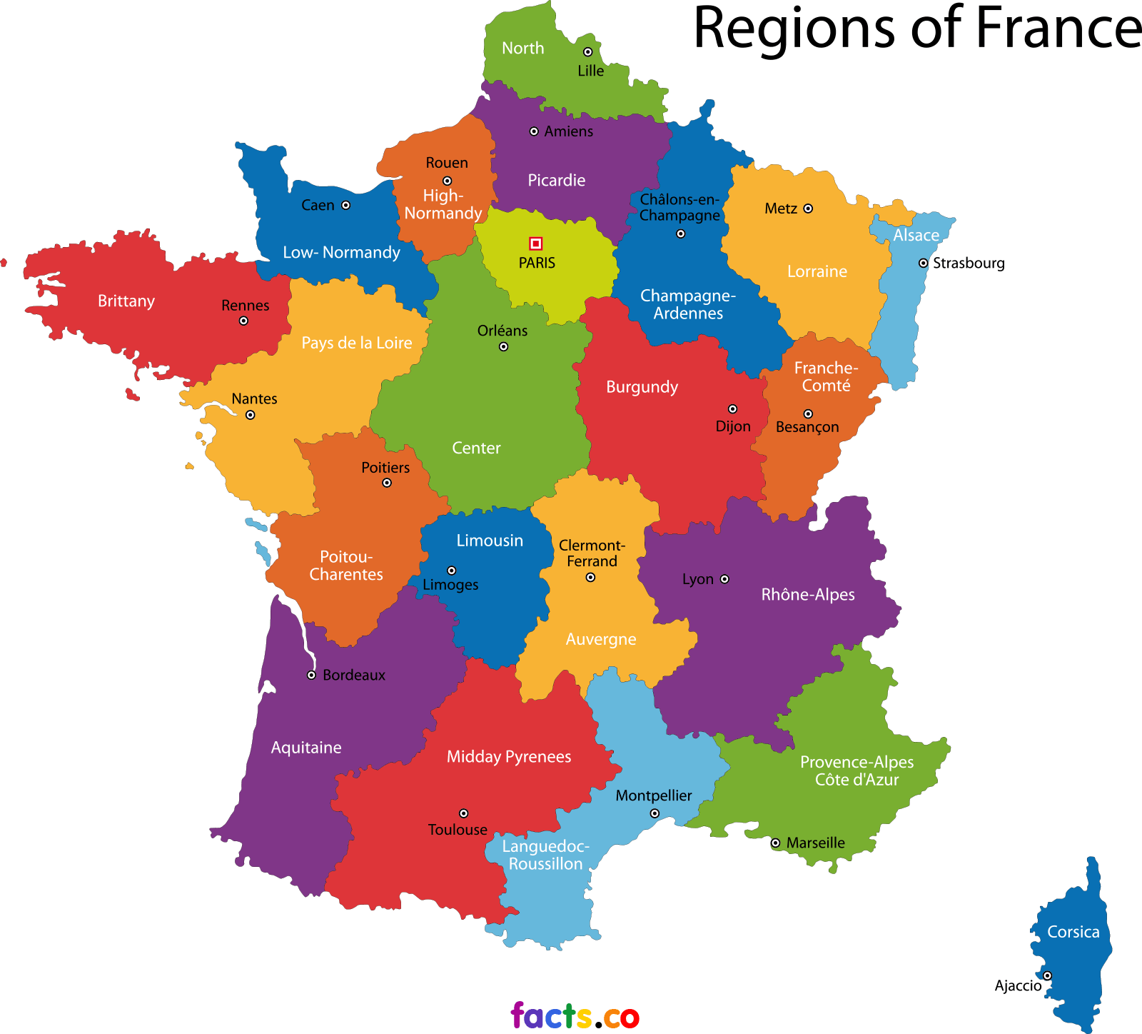 Map Region Pic France Download HD PNG Image