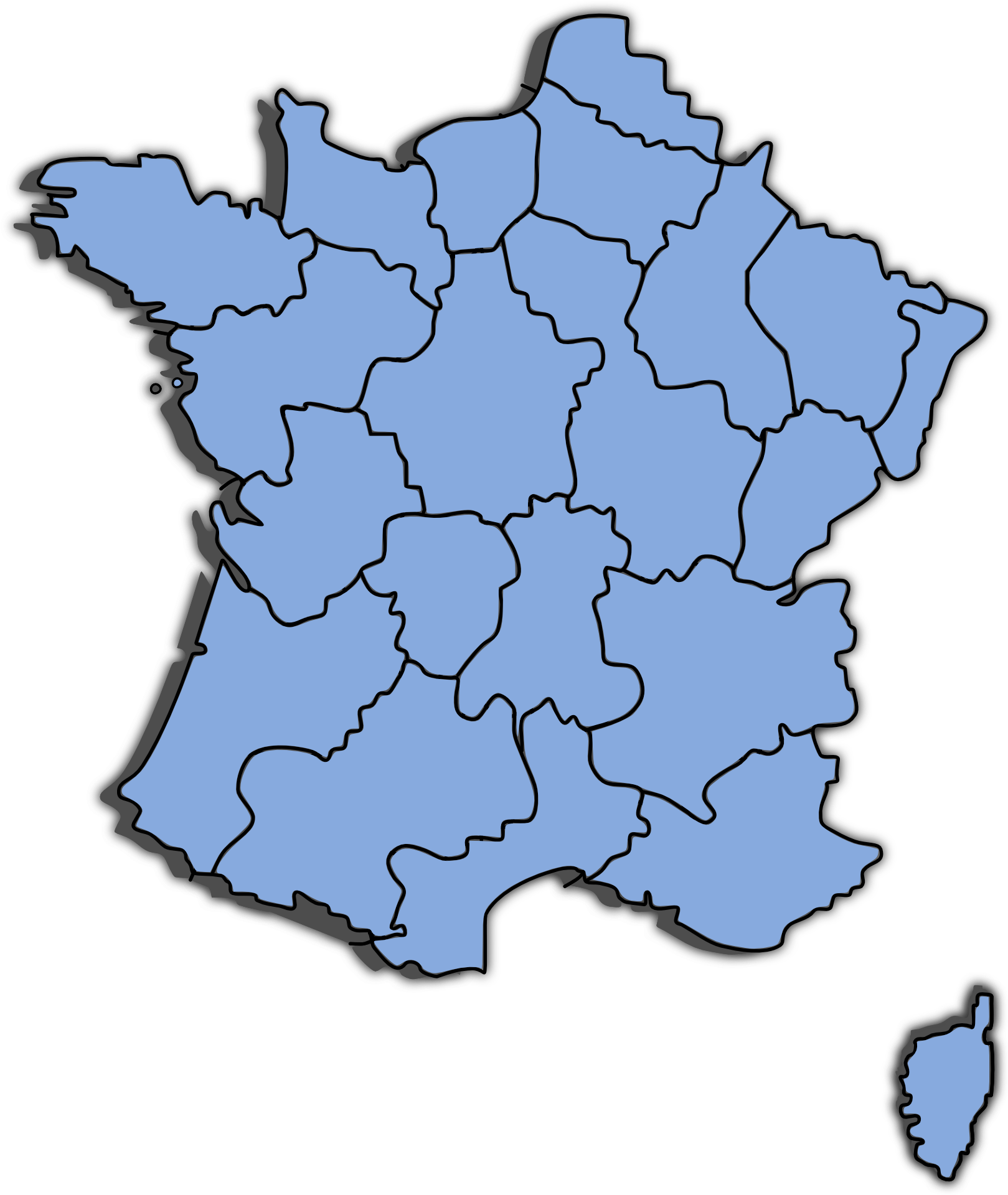 Map Vector France Download HD PNG Image
