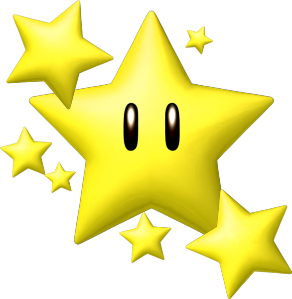 Mario Super Yellow Bros Star Free PNG HQ PNG Image