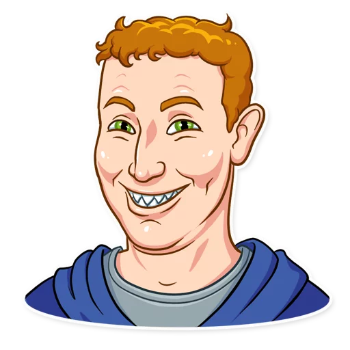 Zuckerberg Telegram Sticker Vkontakte Mark Download HQ PNG PNG Image