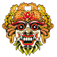 Barong Bali Mask Face Chiefs Euclidean Vector
