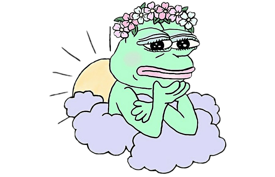 Meme The Pepe Frog Sad PNG Image