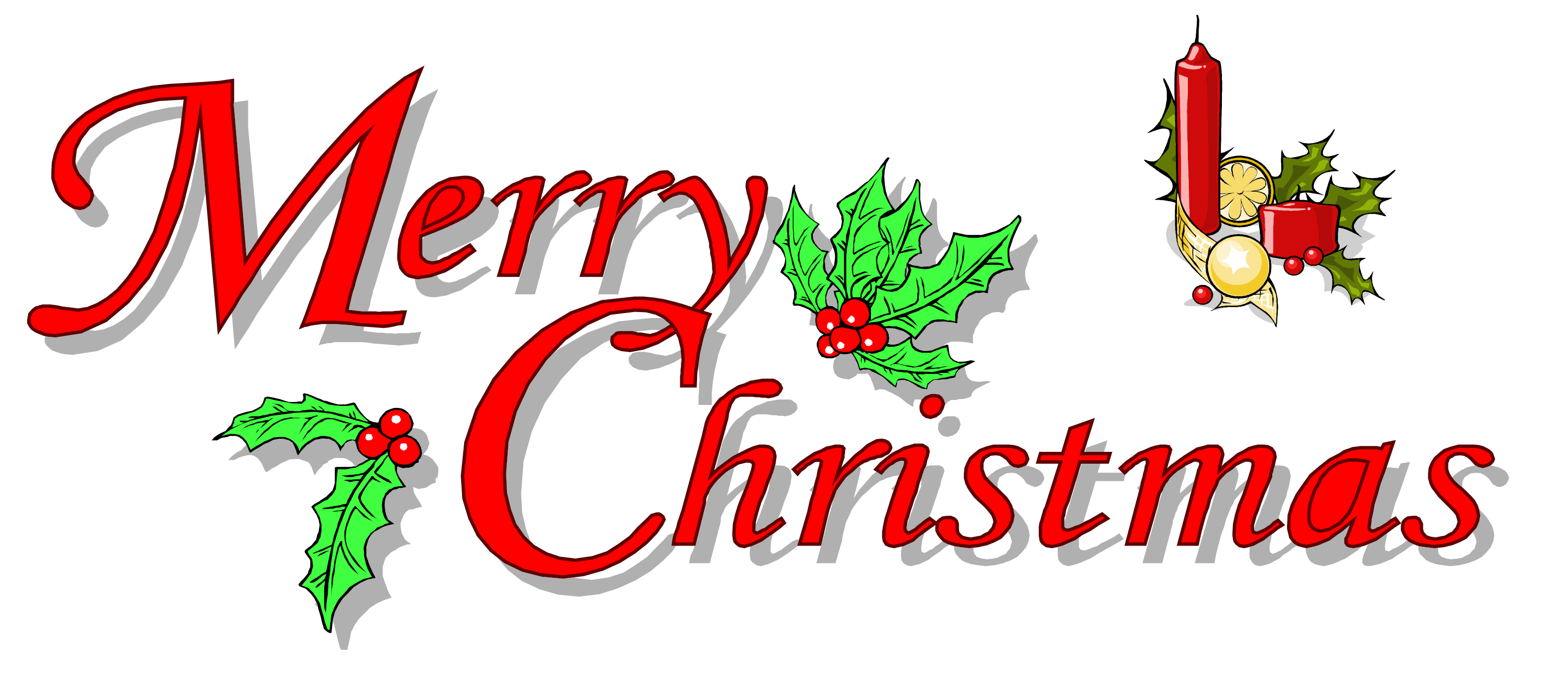 Merry Christmas Text Picture PNG Image