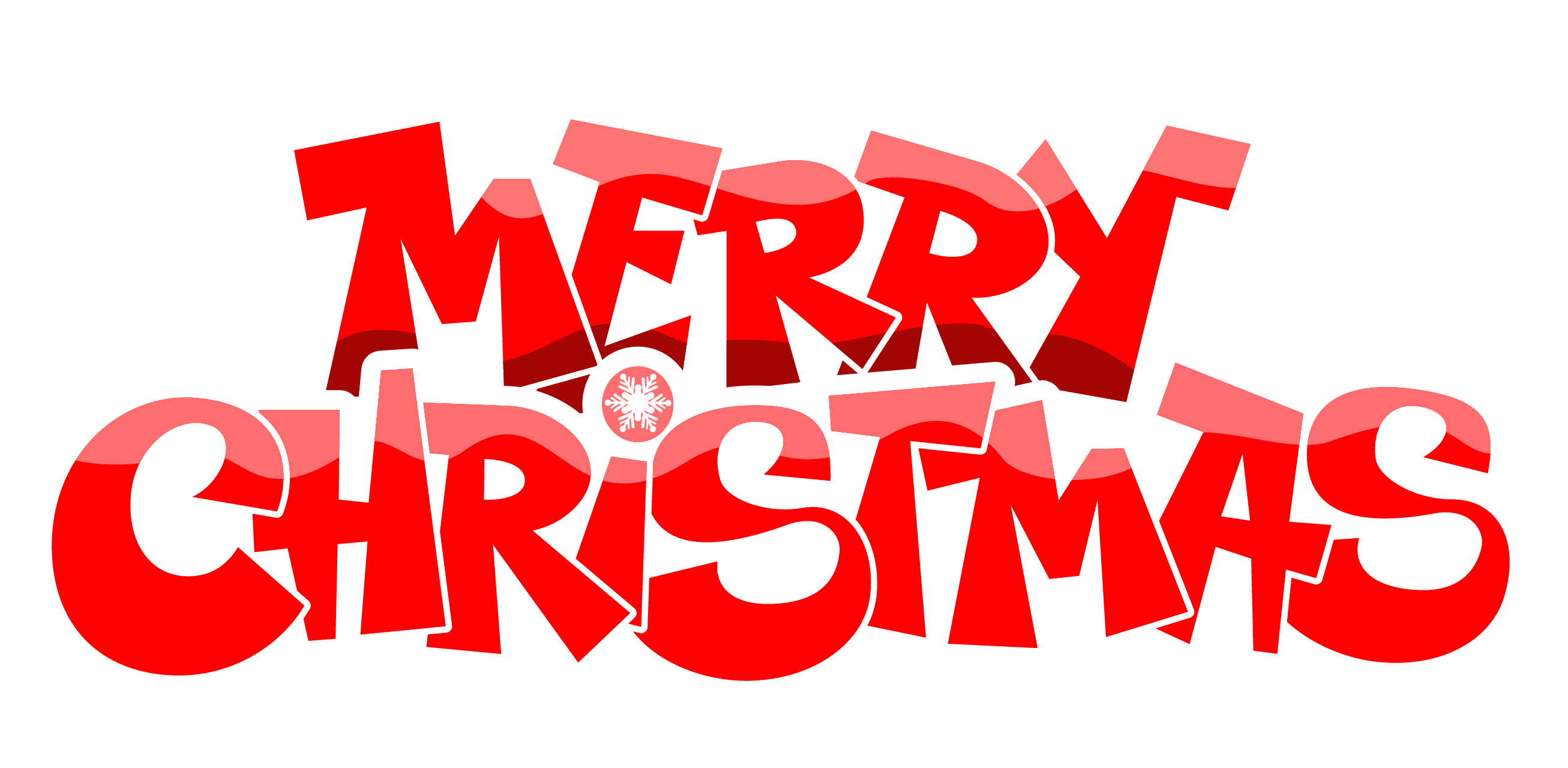 Merry Christmas Text Transparent PNG Image