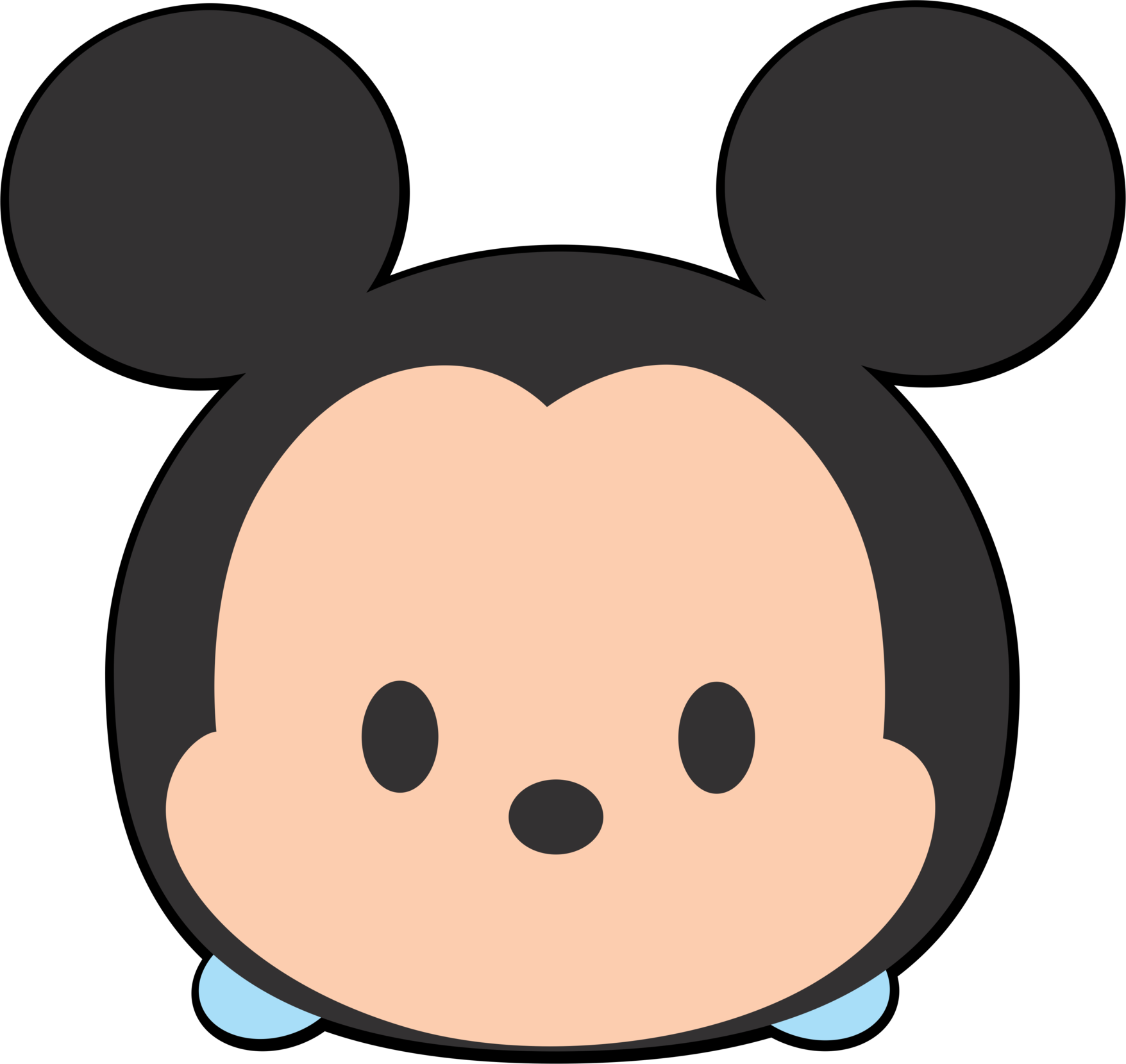 Mickey Tsum Head Minnie Snout Mouse Disney PNG Image