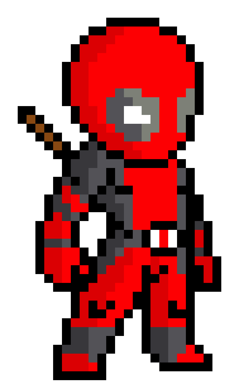 Symbol Deadpool Art Minecraft Pixel Free Download PNG HD PNG Image