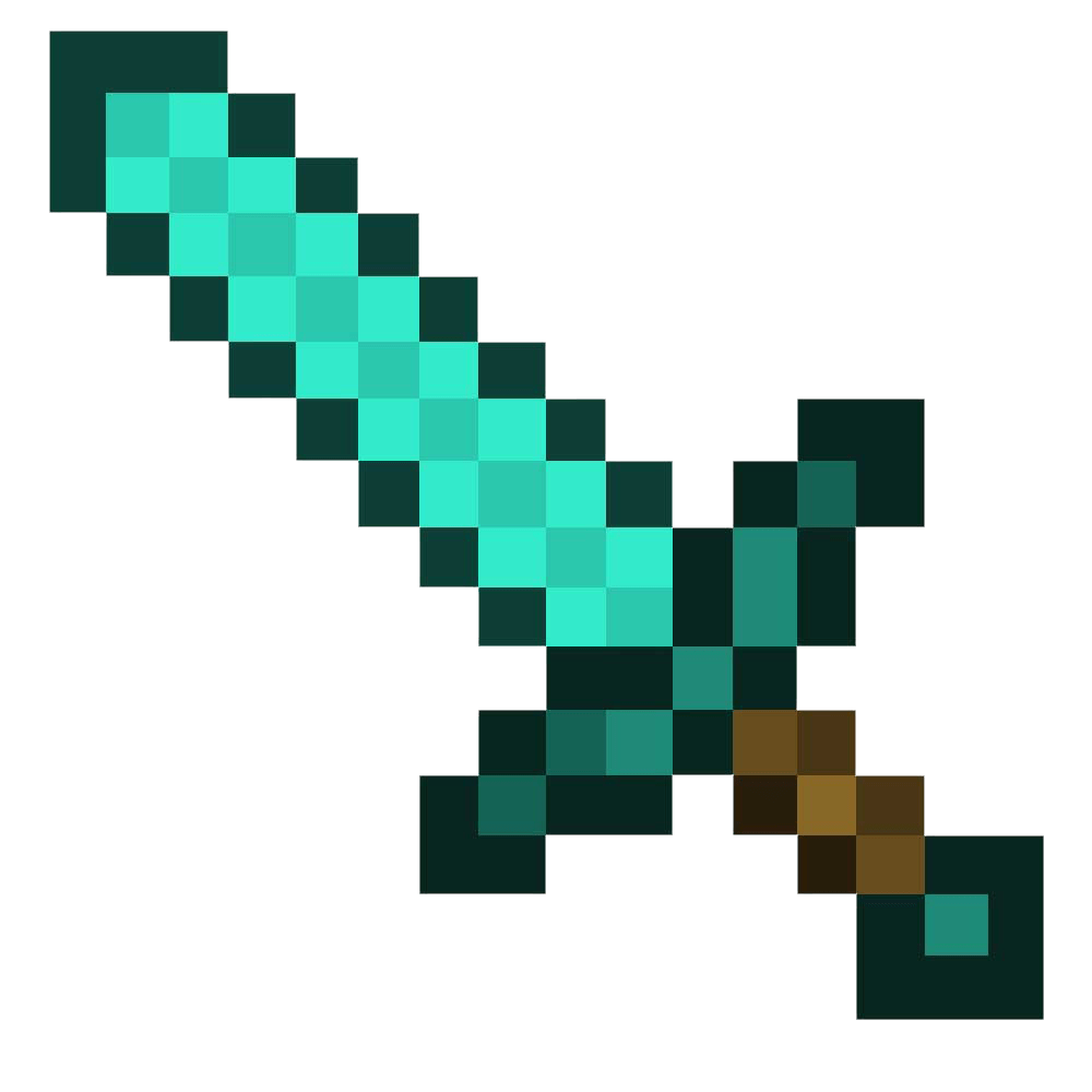 Angle Symbol Diamond Minecraft Sword PNG File HD PNG Image