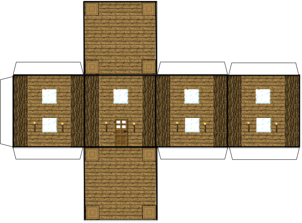 Wood Square Pocket Edition Paper Minecraft PNG Image