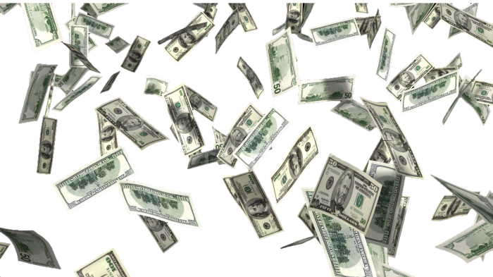 Money Falling Notes PNG Download Free PNG Image