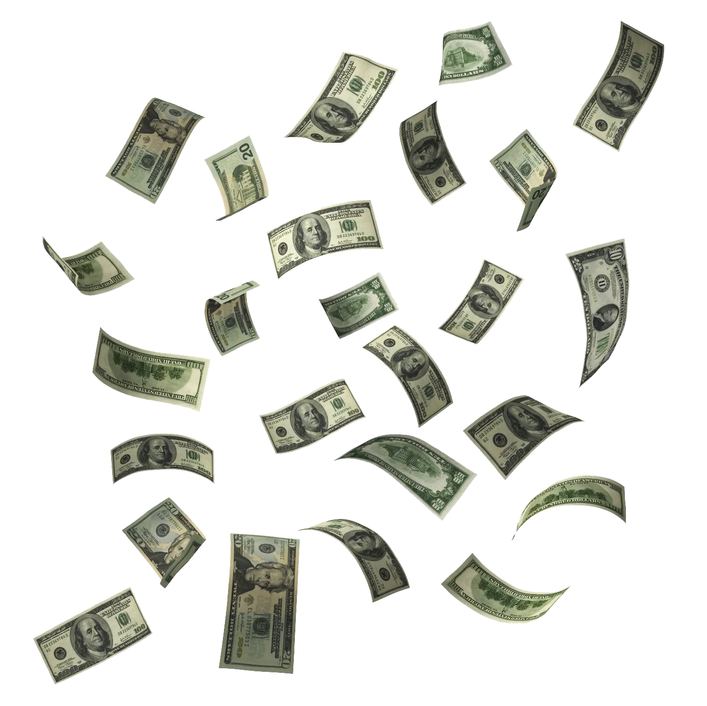 Money Falling Picture Free Photo PNG Image