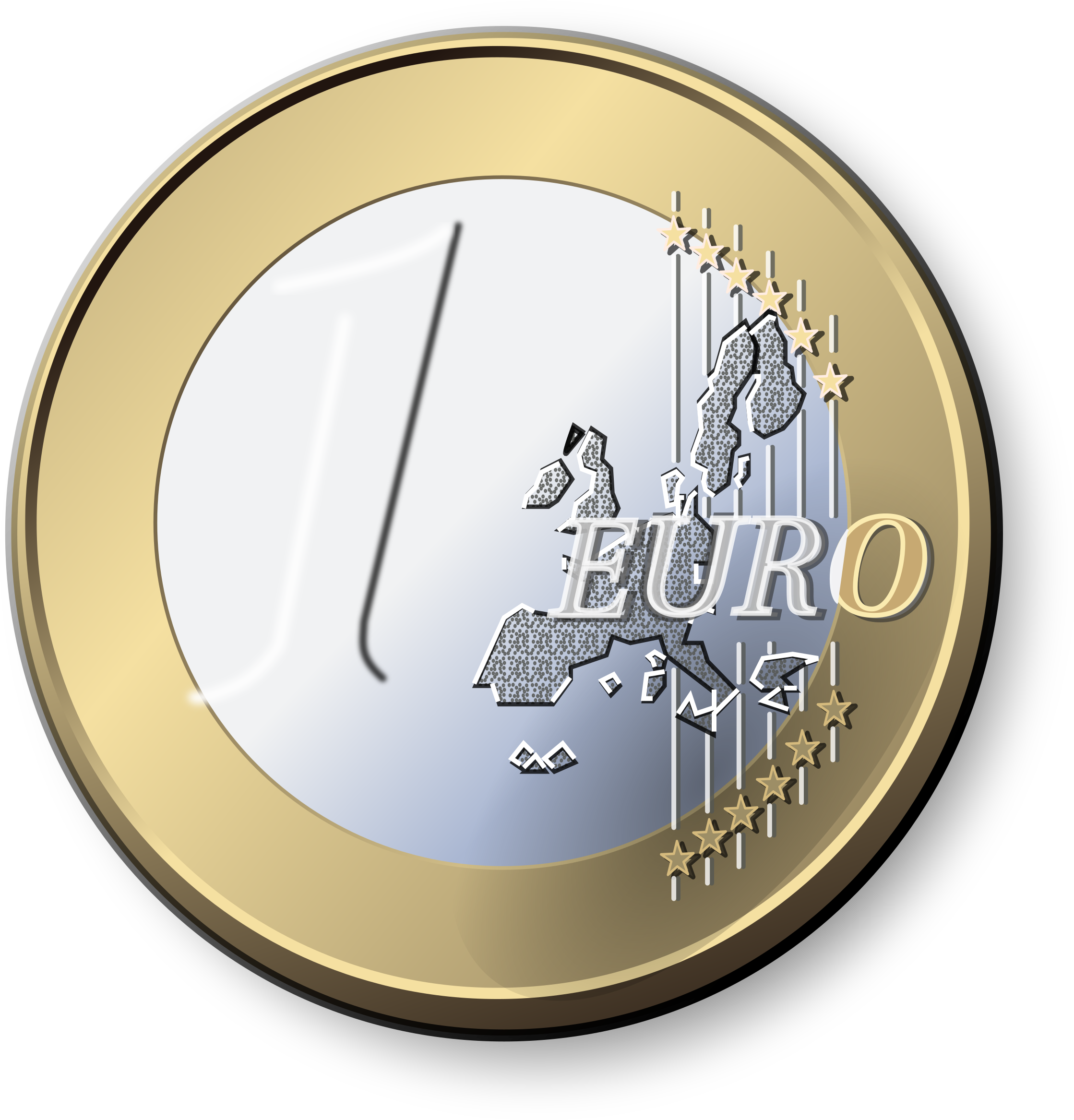 Gold Euro Free HQ Image PNG Image