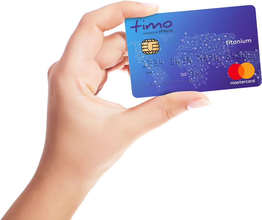 Female Photos Hand Credit Holding Card PNG Image