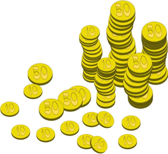 Golden Coins Stack Free HD Image PNG Image