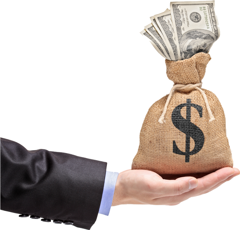 Dollars Holding Hand Free Download Image PNG Image