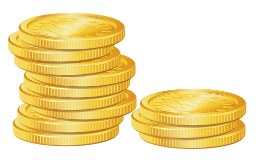 Money Coins Stack Golden HQ Image Free PNG Image