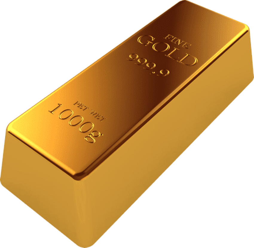 Single Bar Gold Free Clipart HQ PNG Image