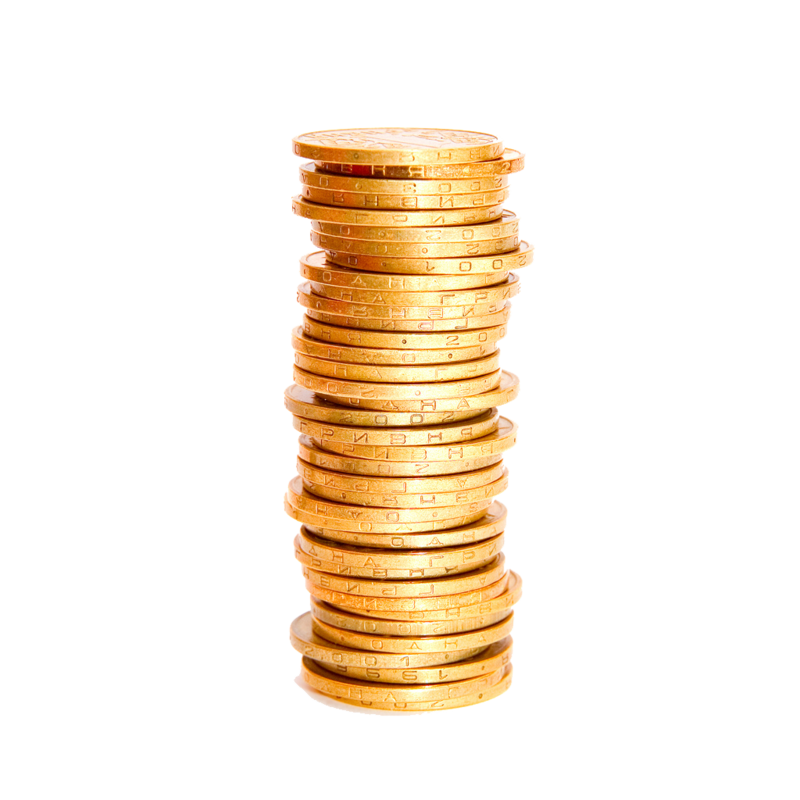 Golden Tower Coins Stack PNG File HD PNG Image