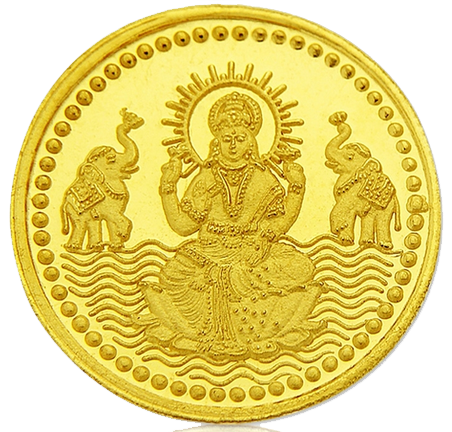 Lakshmi Gold Coin File PNG Image