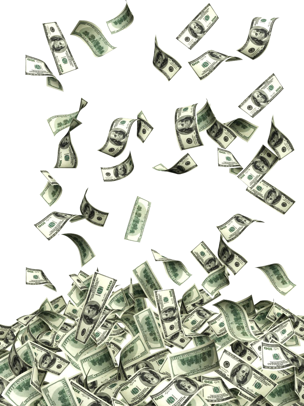 Flying Dollars Photos PNG Image