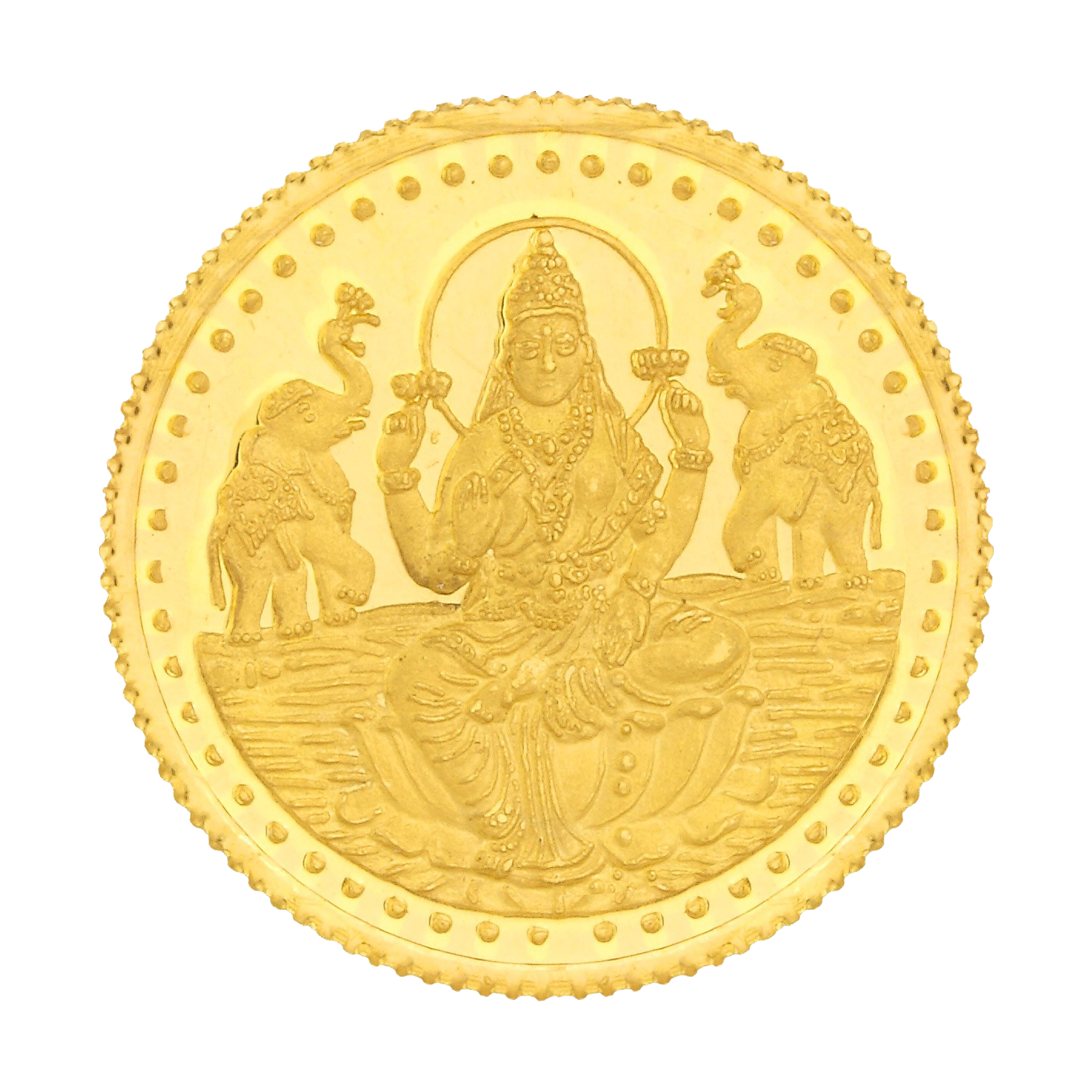 Lakshmi Gold Coin Image PNG Image