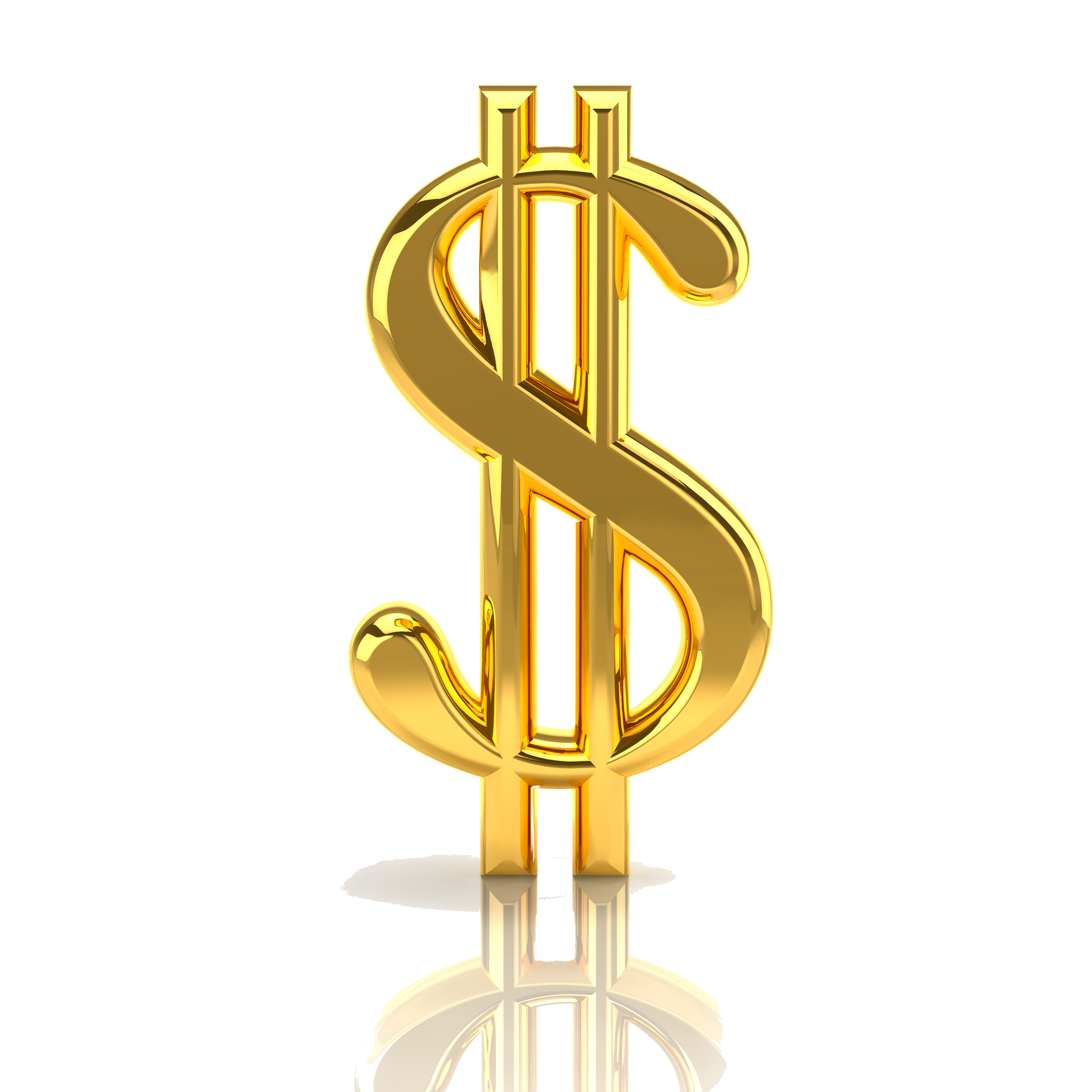 Gold Dollar File PNG Image