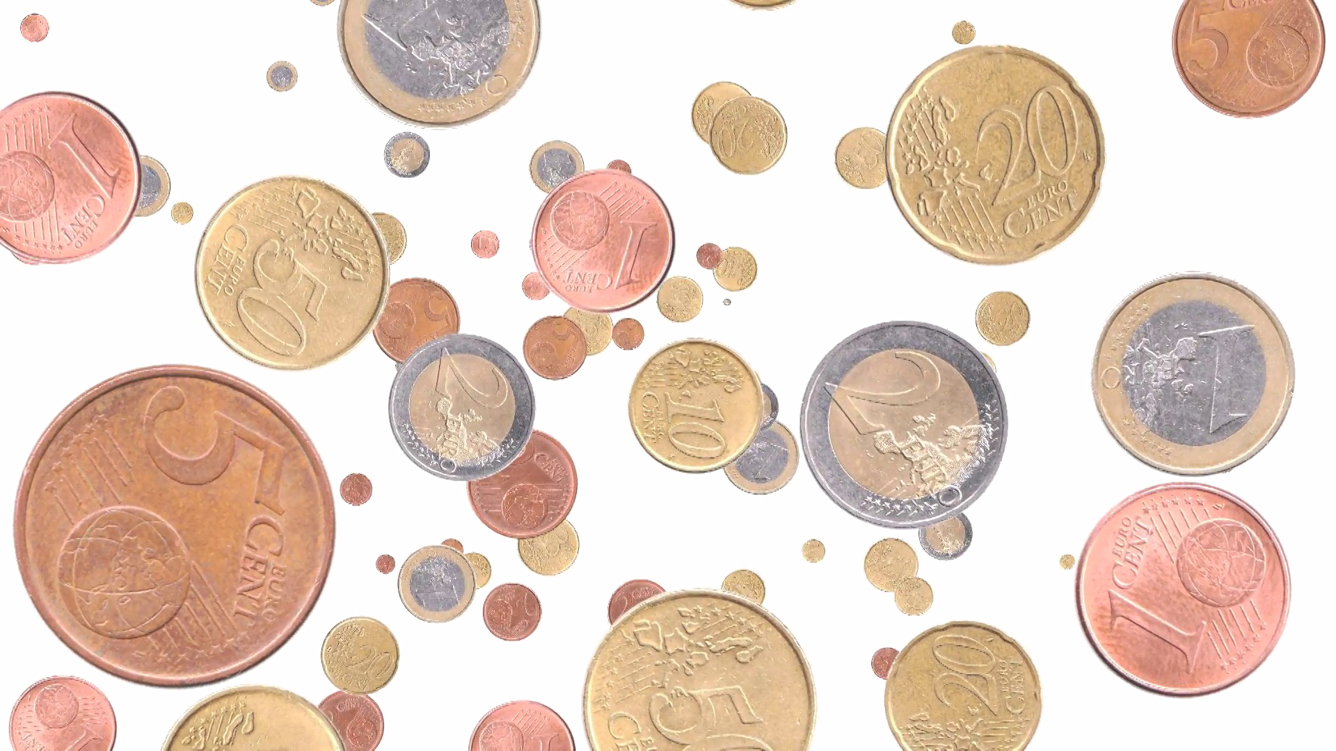 Falling Coins HD Free Clipart HQ PNG Image