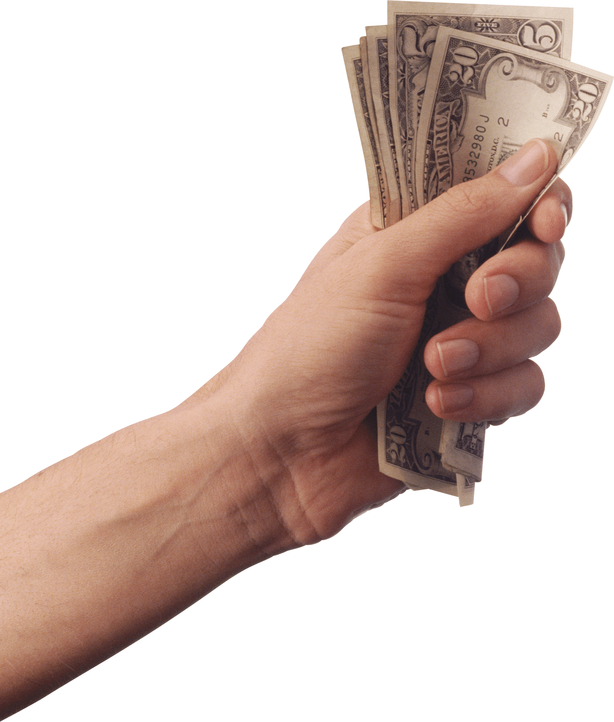 Money Dollars In Hand Png Image PNG Image