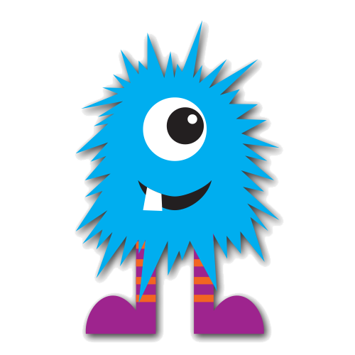 Blue Monster Photo PNG Image