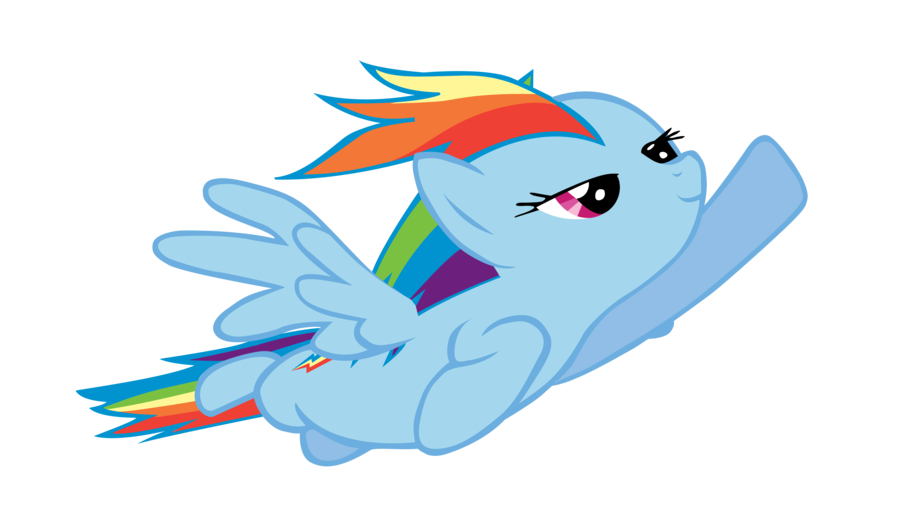 Rainbow Dash Flying Hd PNG Image