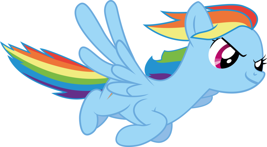 Rainbow Dash Flying Transparent Image PNG Image