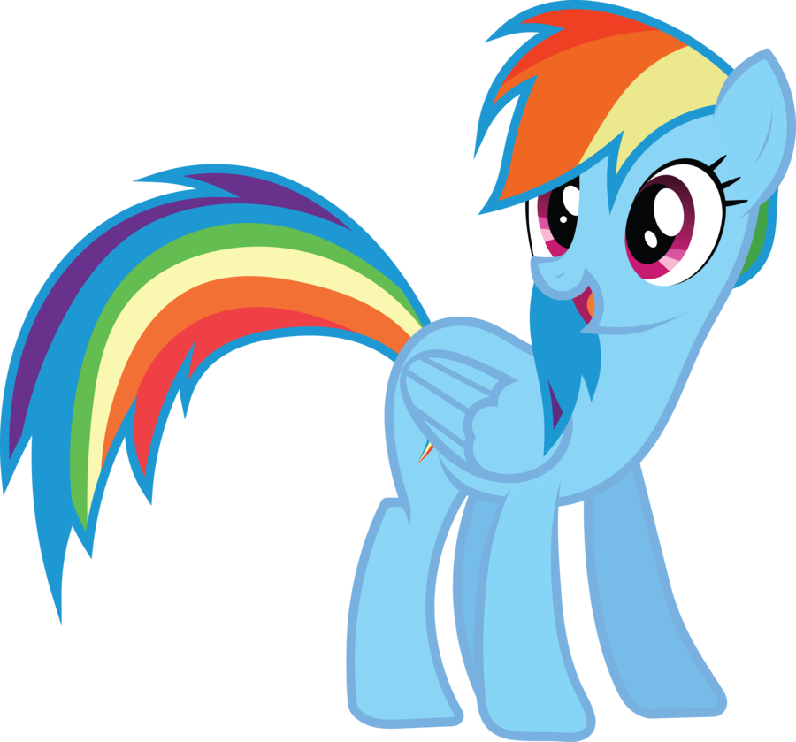 Rainbow Dash Vector Standing Photos PNG Image