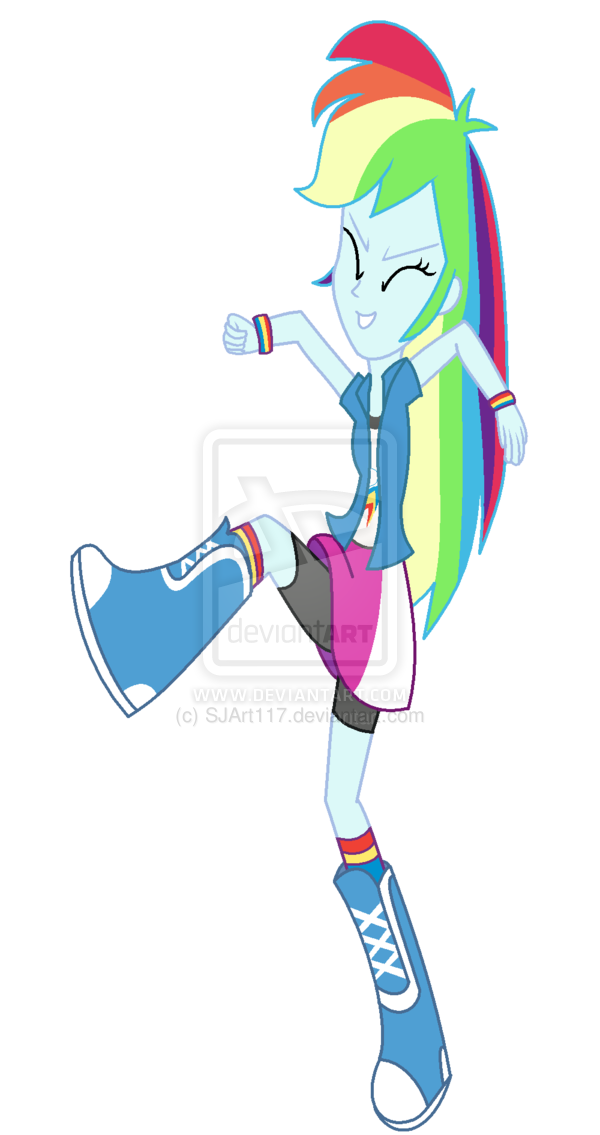 Rainbow Dash Equestria Girls Free Download PNG Image