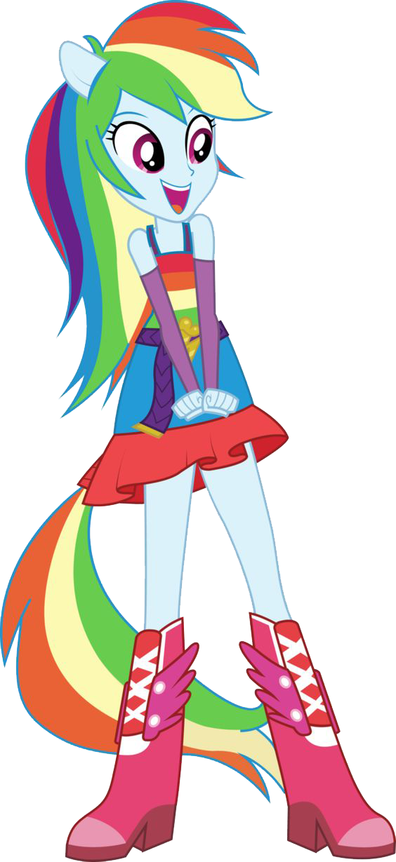Equestria Girls: Rainbow Dash Rainbowfied by 
