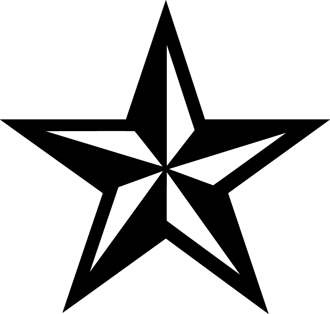 Nautical Star Tattoos Png Image PNG Image