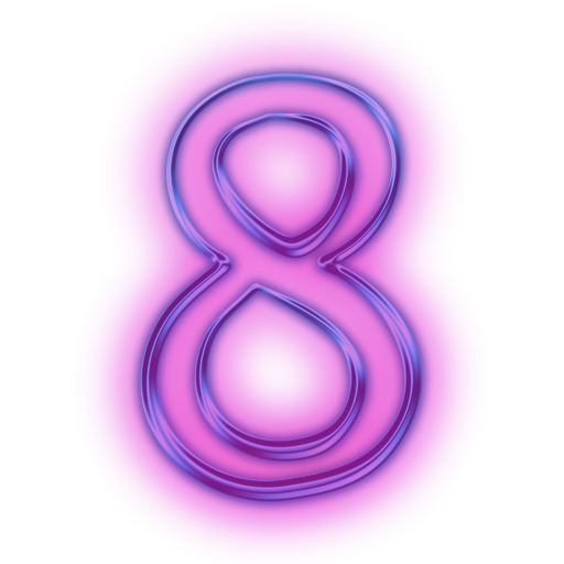Neon Number PNG File HD PNG Image