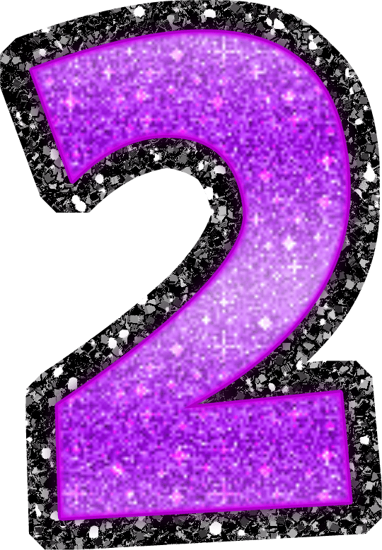 Glitter Number HQ Image Free PNG Image