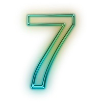 Images Neon Number Free Clipart HQ