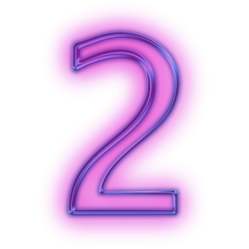 Neon Number PNG Download Free PNG Image