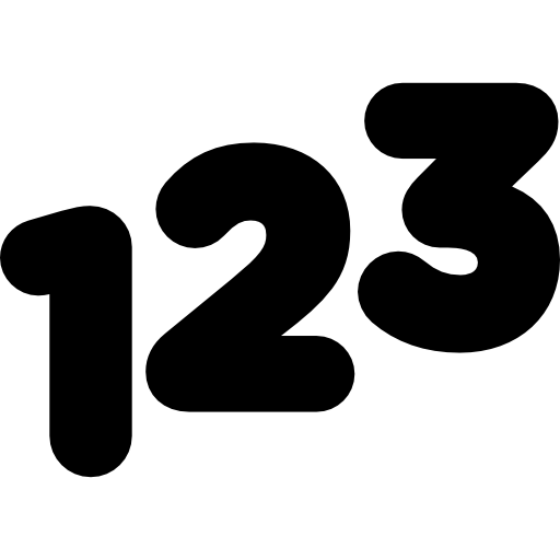 Black Number Free Clipart HD PNG Image