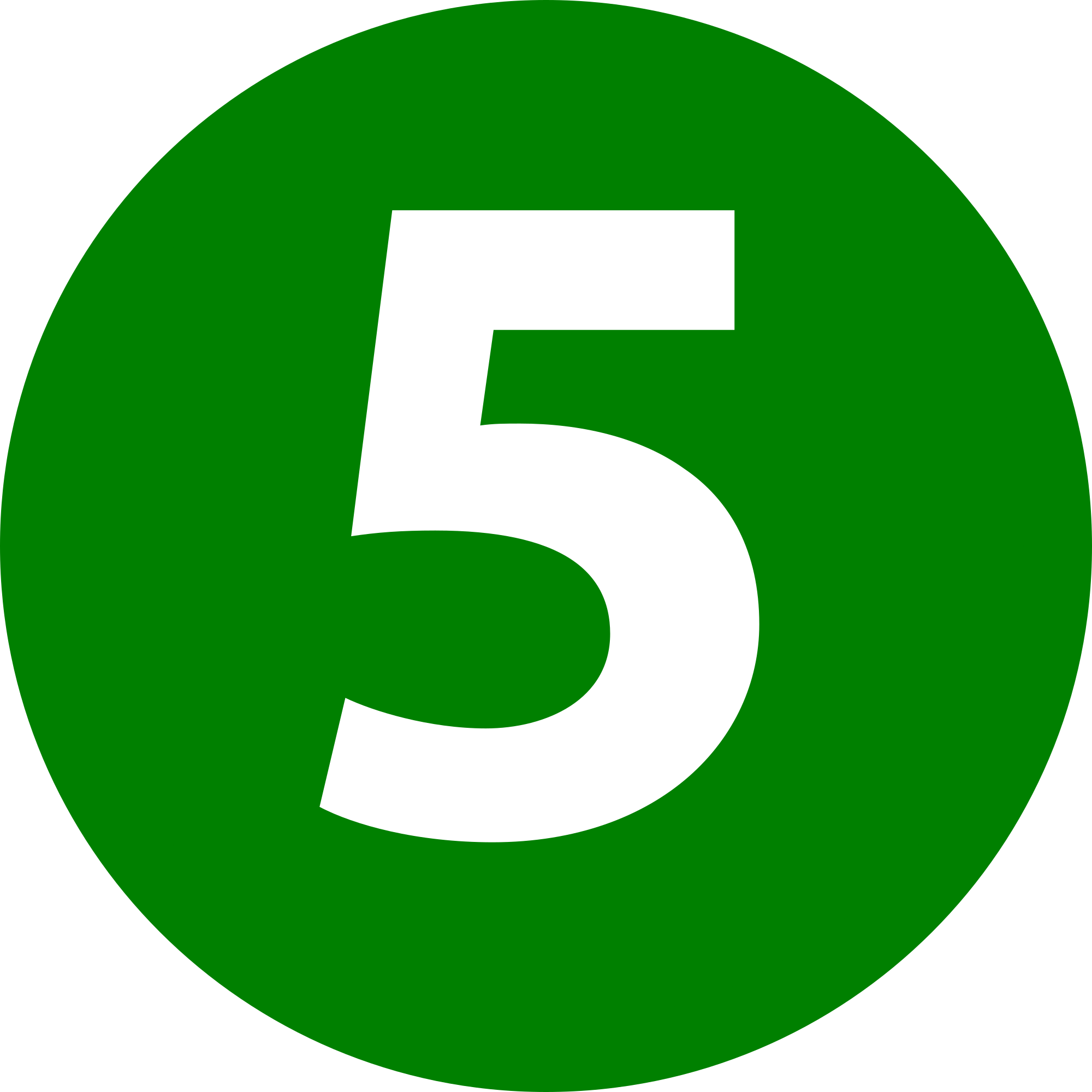 5 Number PNG Download Free PNG Image