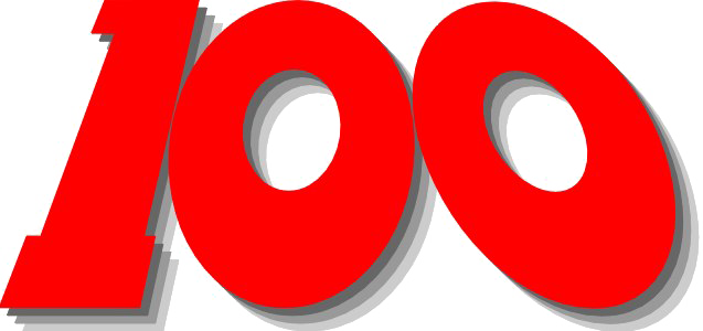 100 Number Free Download Image PNG Image