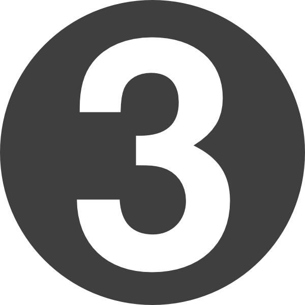 3 Number HD Image Free PNG Image