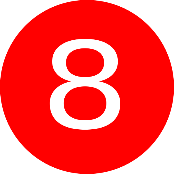 8 Number PNG Free Photo PNG Image