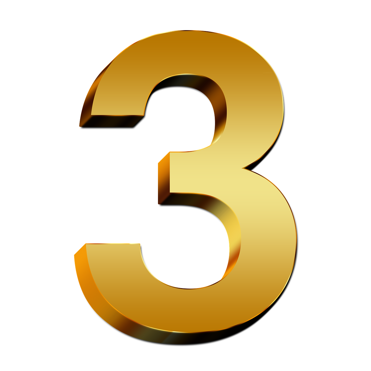 3 Number Png PNG Image