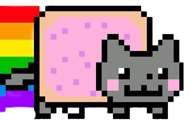 Cute Nyan Cat Free Clipart HQ PNG Image